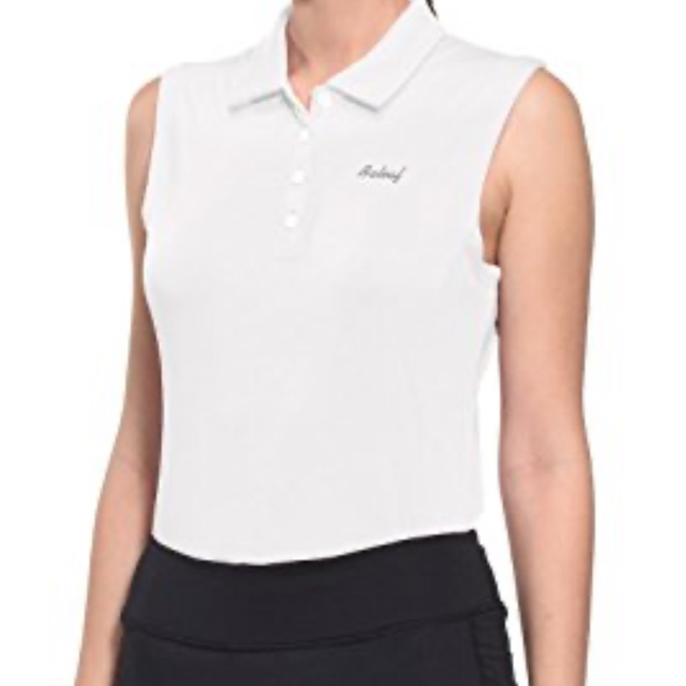 Baleaf 2XL Golf Sleeveless Polo Shirts for Women Tennis Tank Tops Quick Dry SPF